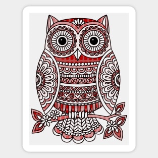 owl mandala Sticker